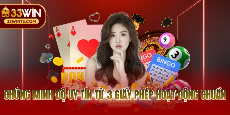 Giới thiệu 33WIN 1 Chứng minh độ uy tín từ 3 giấy phép hoạt động chuẩn